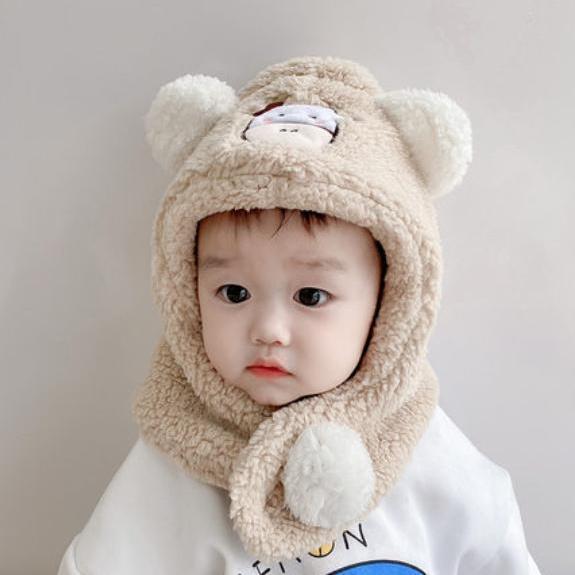 Baby Bear Autumn And Winter Infant Ear Protection Hat