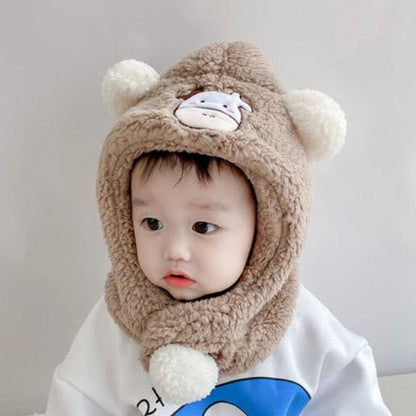 Baby Bear Autumn And Winter Infant Ear Protection Hat